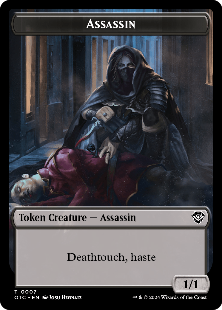 Assassin  [Outlaws of Thunder Junction Commander Tokens]