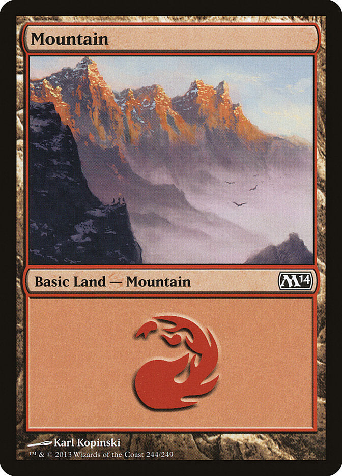 Mountain (244) [Magic 2014] Foil