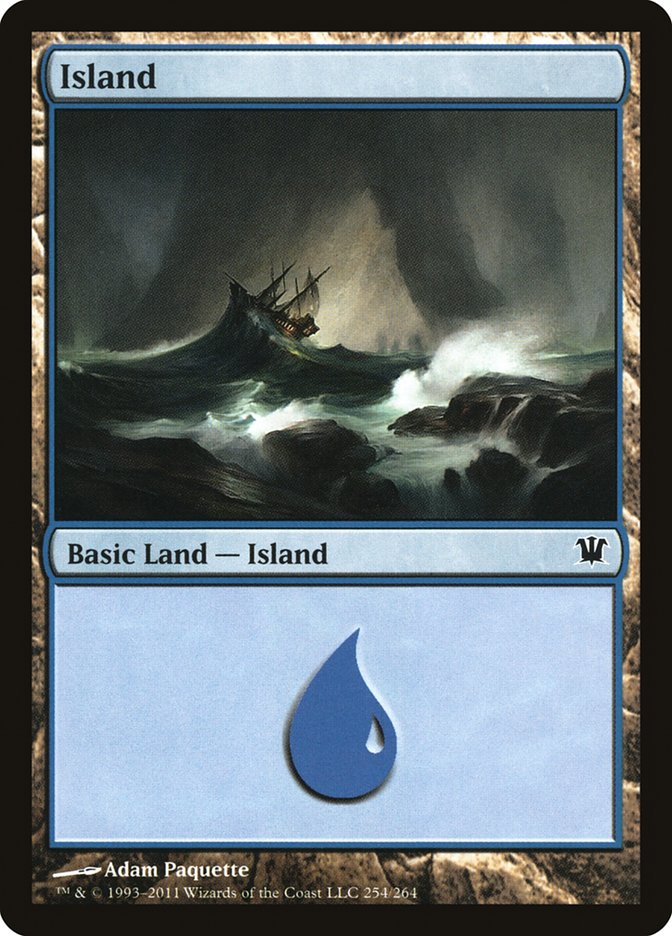 Island (254) [Innistrad] Foil