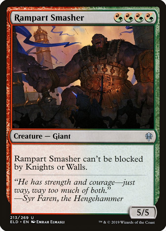 Rampart Smasher [Throne of Eldraine] Foil