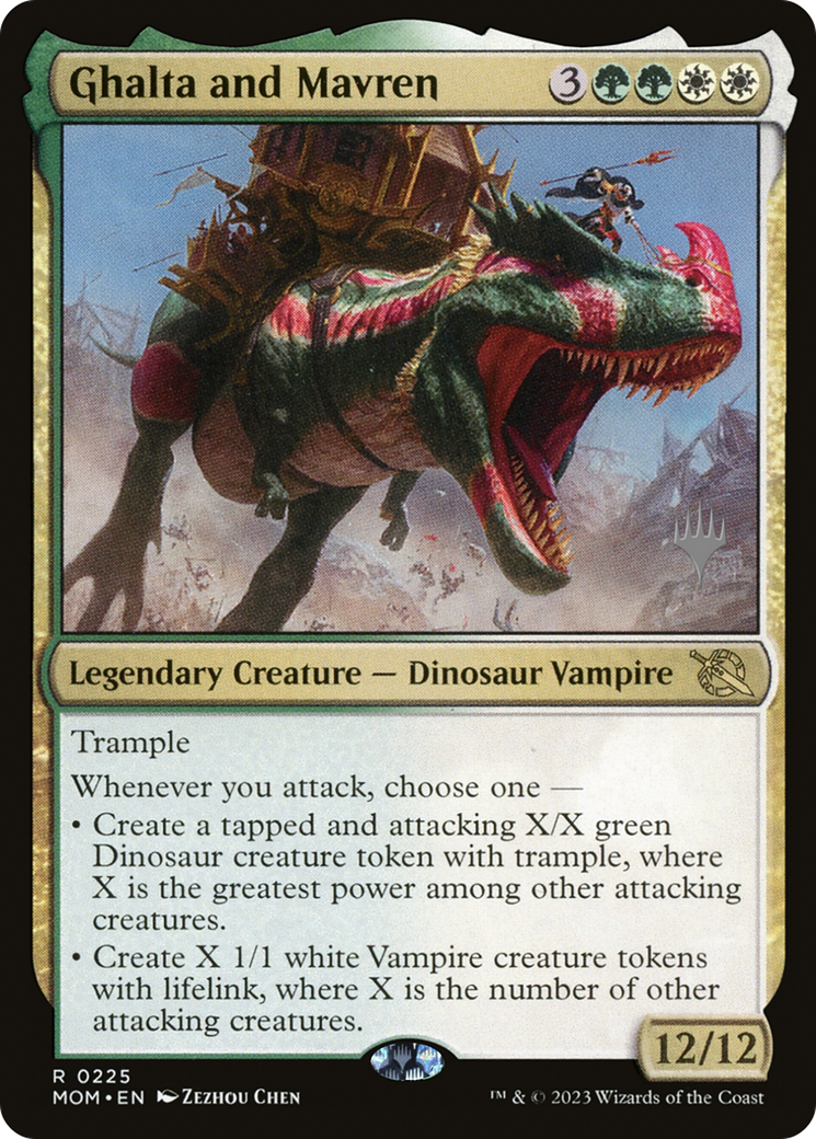 Ghalta and Mavren (Promo Pack) [March of the Machine Promos] Foil