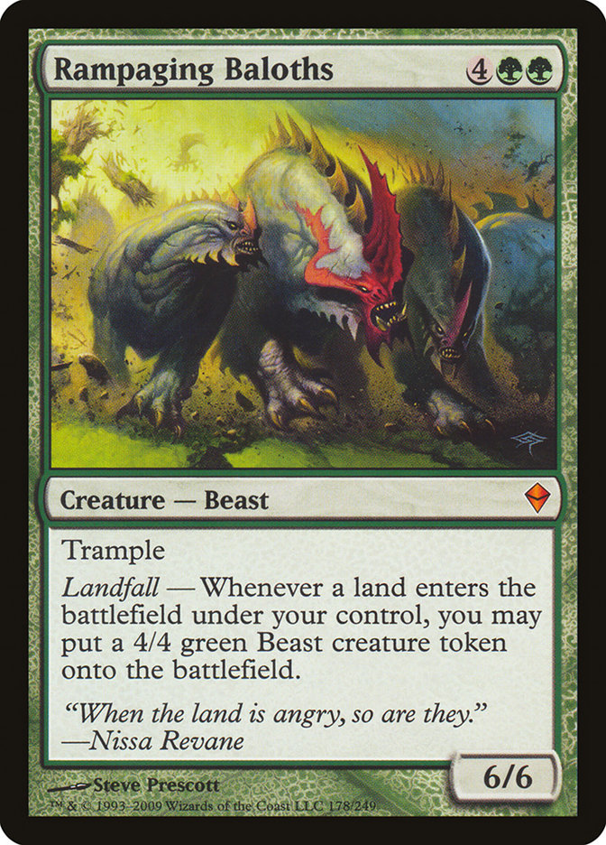 Rampaging Baloths [Zendikar] Foil