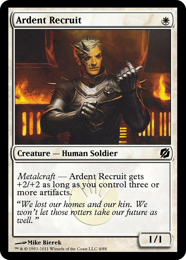 Ardent Recruit  [Duel Decks: Mirrodin Pure vs. New Phyrexia]
