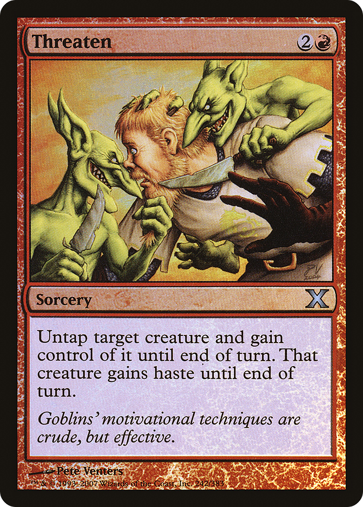 Threaten  [Tenth Edition] Foil
