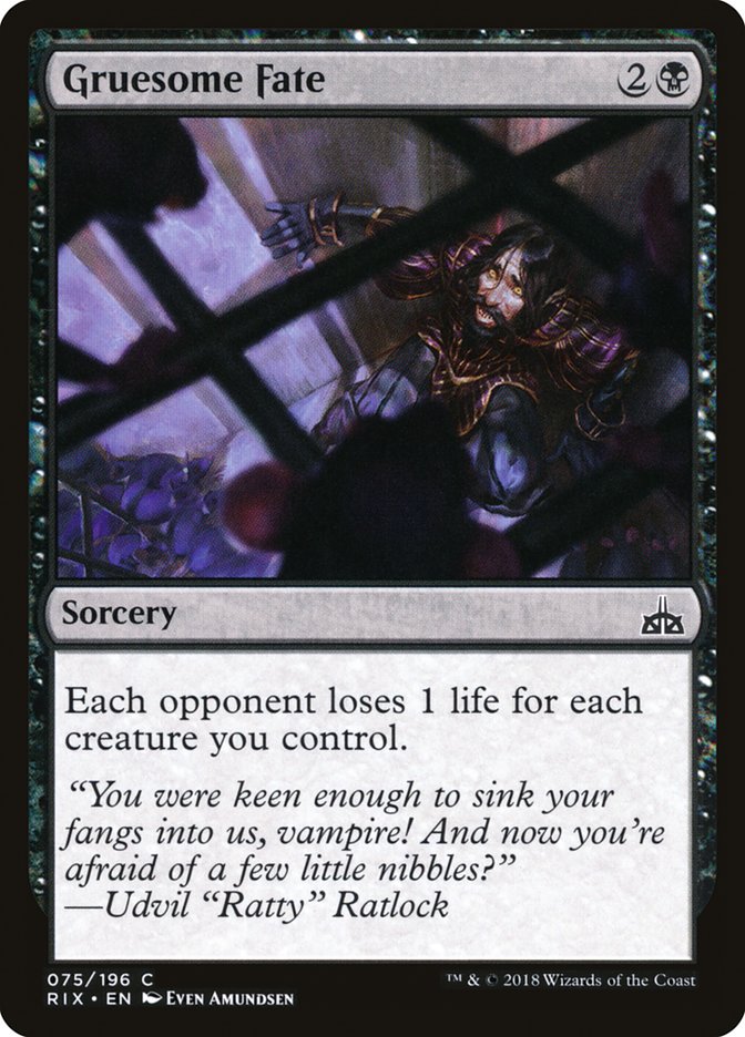 Gruesome Fate [Rivals of Ixalan] Foil