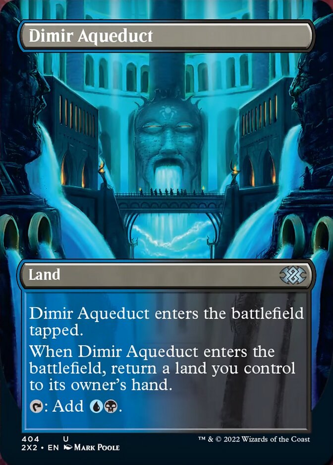 Dimir Aqueduct (Borderless Alternate Art) [Double Masters 2022] Foil