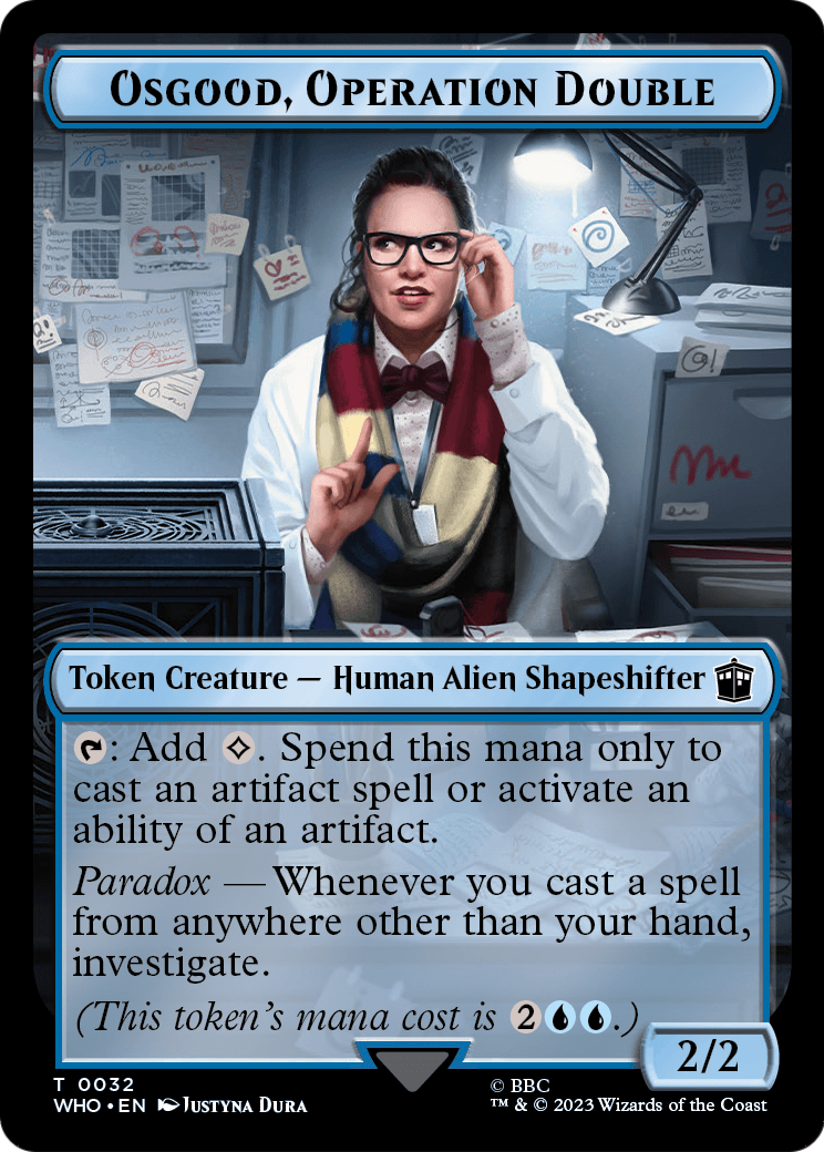 Osgood, Operation Double  [Doctor Who Tokens]