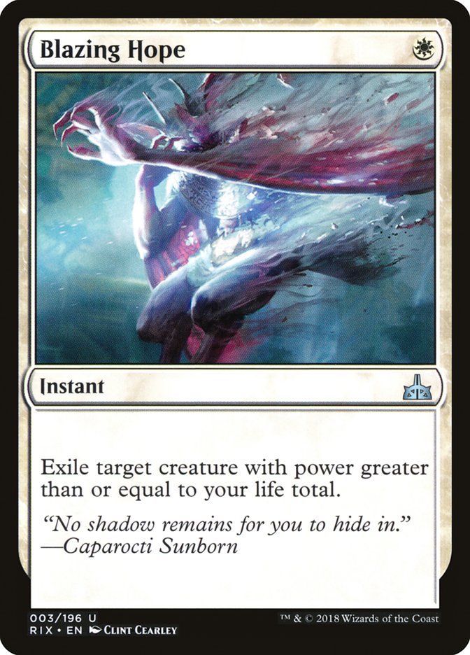 Blazing Hope [Rivals of Ixalan] Foil