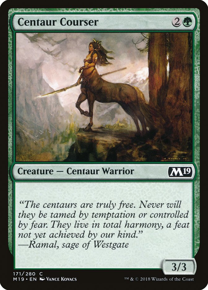 Centaur Courser [Core Set 2019] Foil