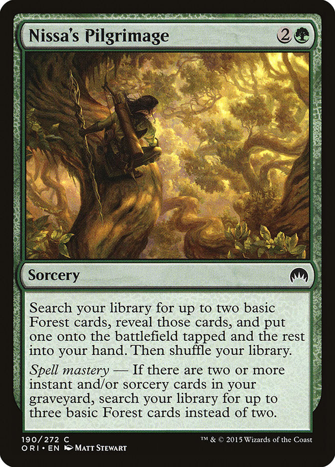 Nissa's Pilgrimage [Magic Origins] Foil