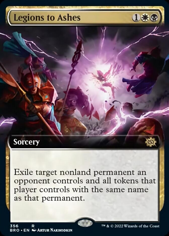 Legions to Ashes (Extended Art) [The Brothers' War] Foil
