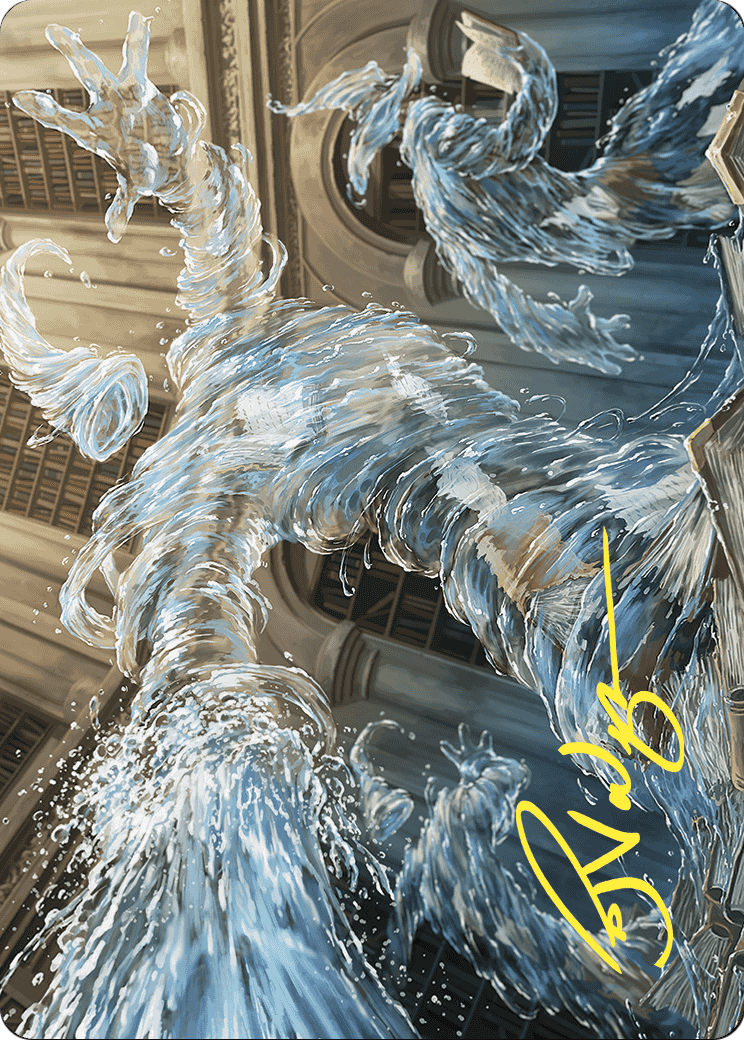 Splashy Spellcaster // Splashy Spellcaster  [Wilds of Eldraine Art Series] (Borderless) Foil