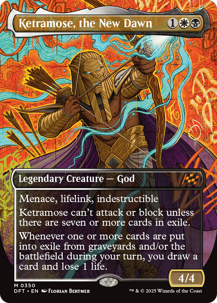 Ketramose, the New Dawn (Borderless) [Aetherdrift] Foil