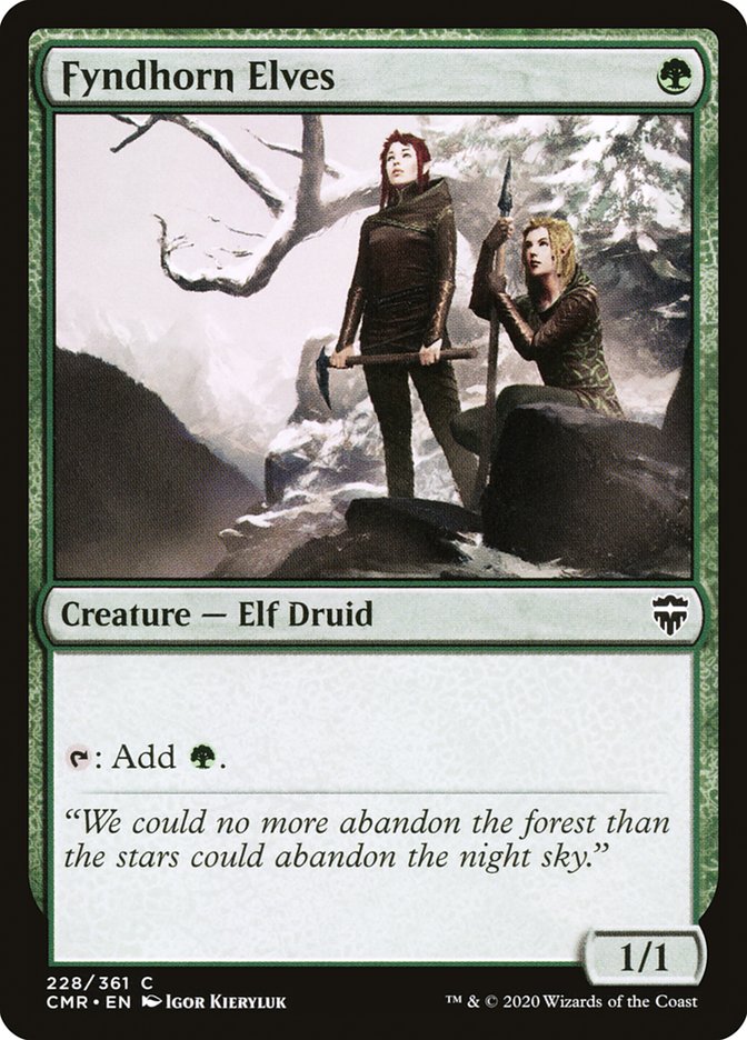 Fyndhorn Elves [Commander Legends] Foil