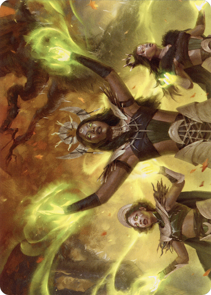 Dawnhart Wardens // Dawnhart Wardens  [Midnight Hunt Art Series] (Borderless) Foil