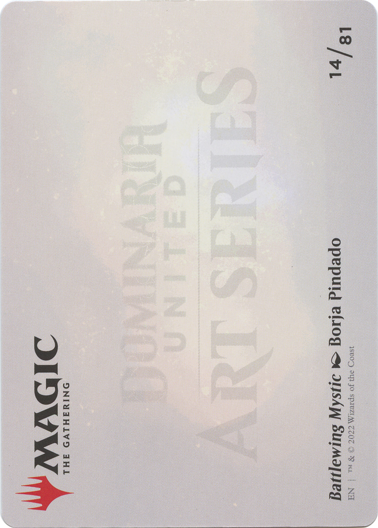 Battlewing Mystic // Battlewing Mystic  [Dominaria United Art Series] (Borderless) Foil