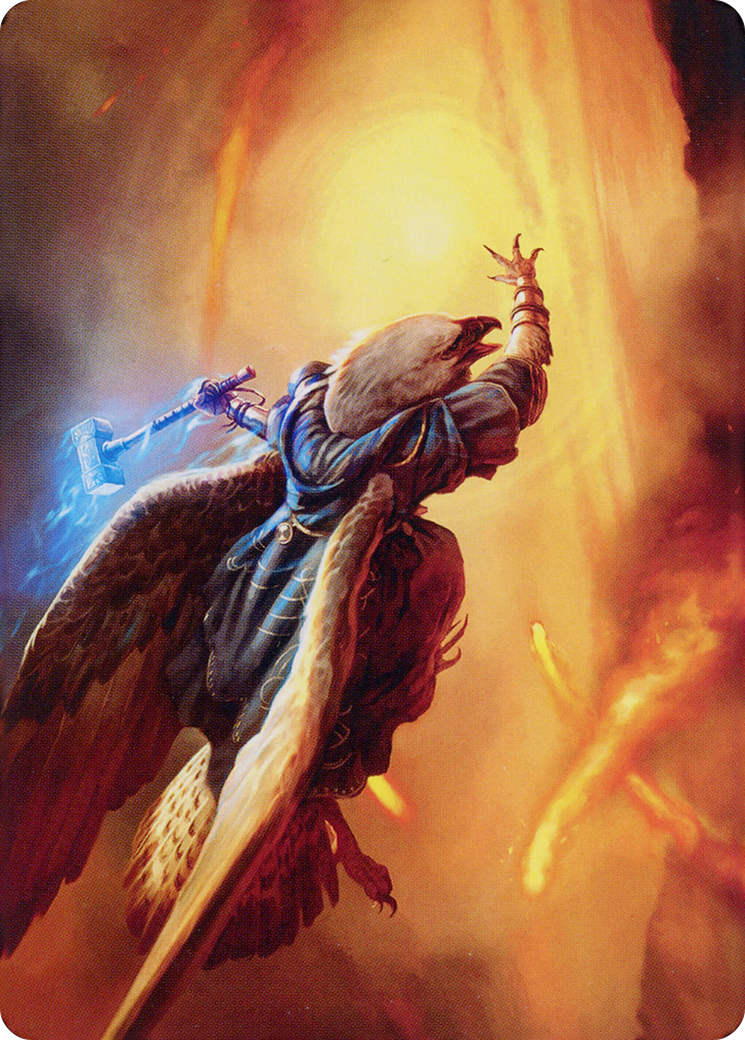 Battlewing Mystic // Battlewing Mystic  [Dominaria United Art Series] (Borderless) Foil
