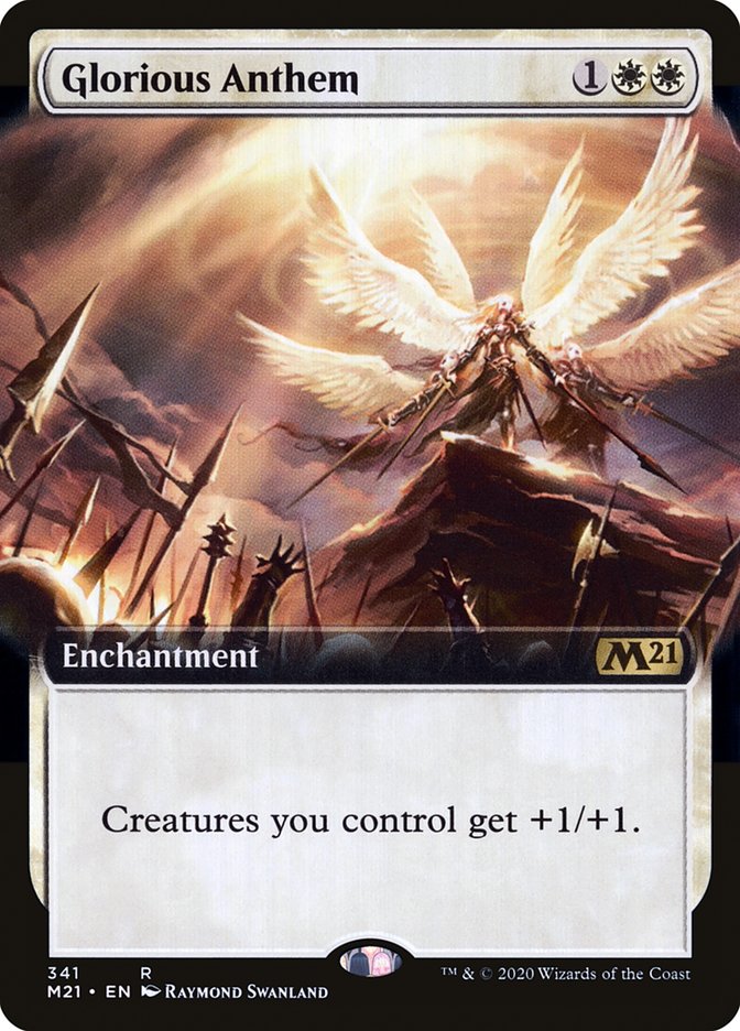 Glorious Anthem (Extended Art) [Core Set 2021] Foil