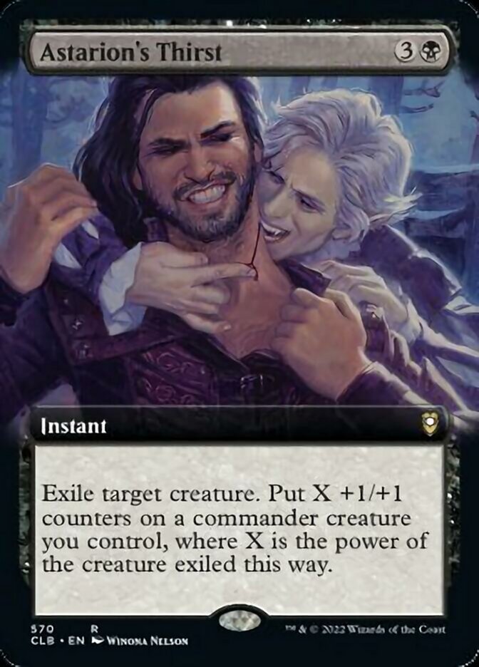 Astarion's Thirst (Extended Art) [Commander Legends: Battle for Baldur's Gate] Foil