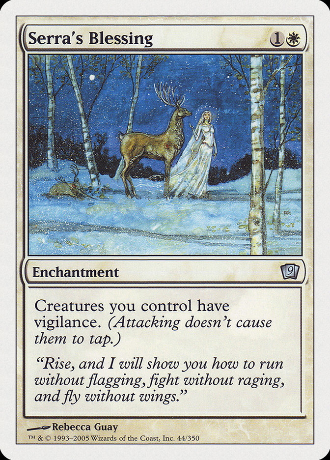 Serra's Blessing [Ninth Edition] Foil