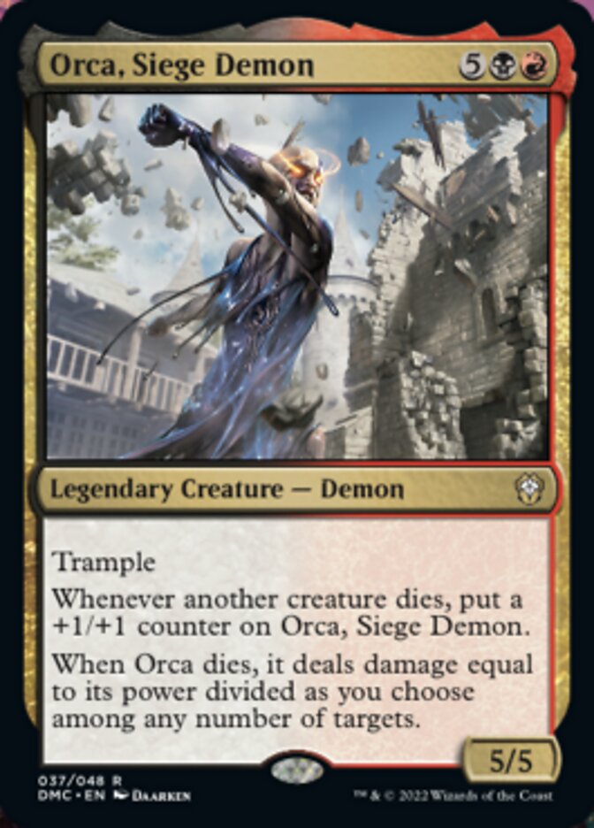 Orca, Siege Demon [Dominaria United Commander] Foil