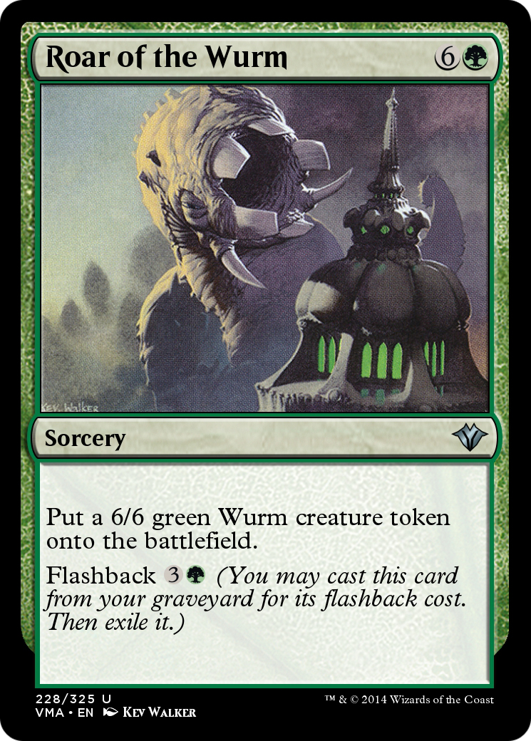 Roar of the Wurm  [Vintage Masters] Foil