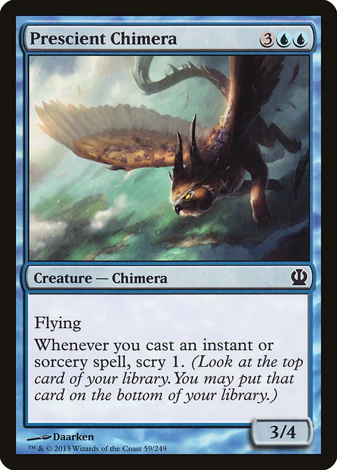 Prescient Chimera [Theros] Foil