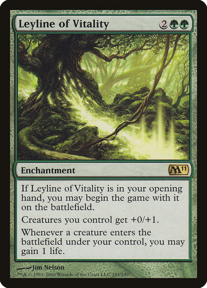 Leyline of Vitality [Magic 2011] Foil
