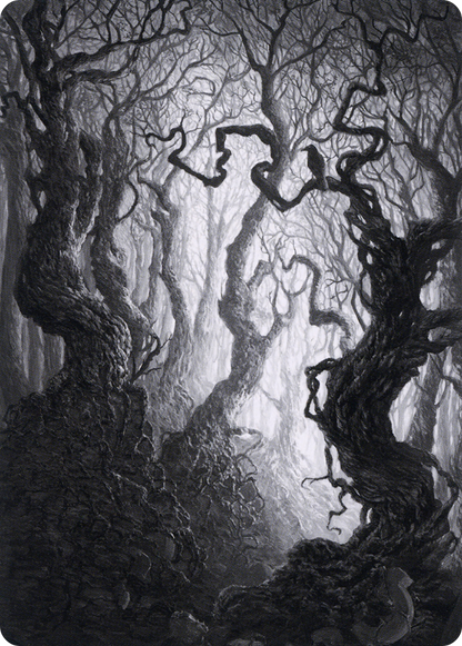 Forest // Forest  [Midnight Hunt Art Series] (Borderless) Foil
