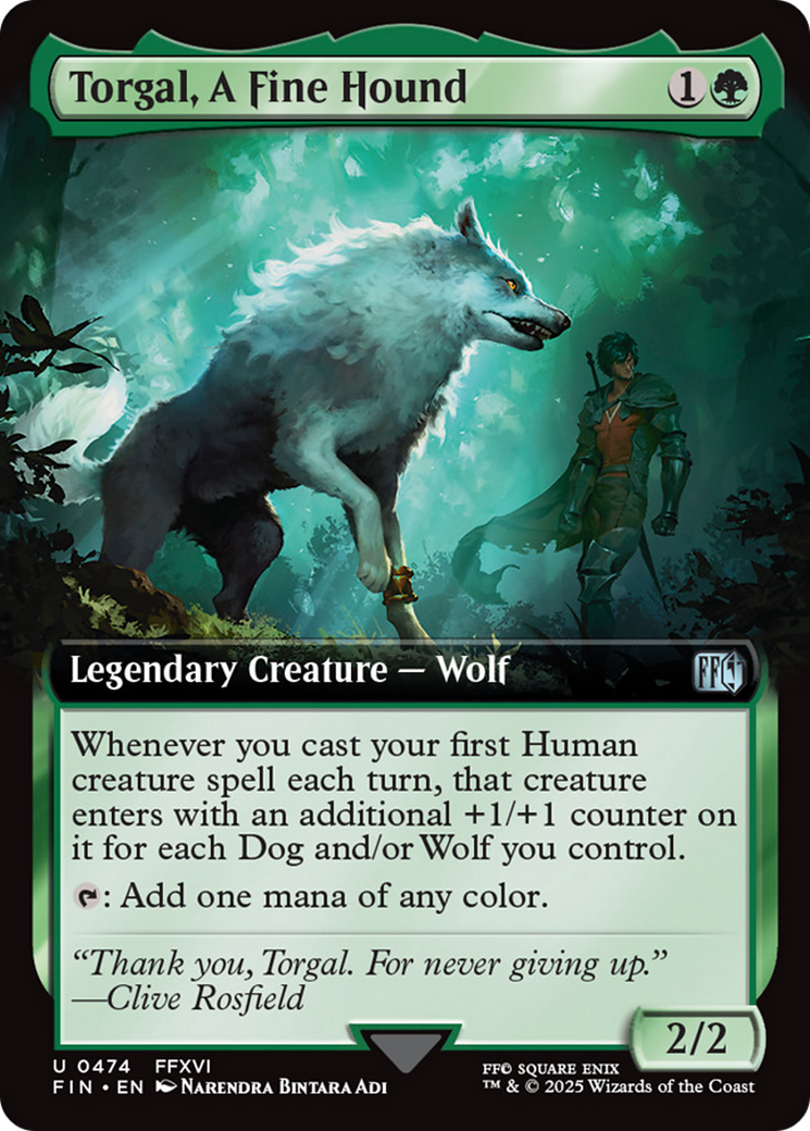 Torgal, A Fine Hound (Extended Art) [FINAL FANTASY] Foil