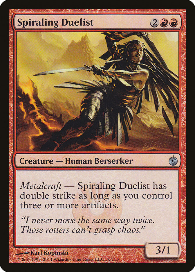 Spiraling Duelist [Mirrodin Besieged] Foil