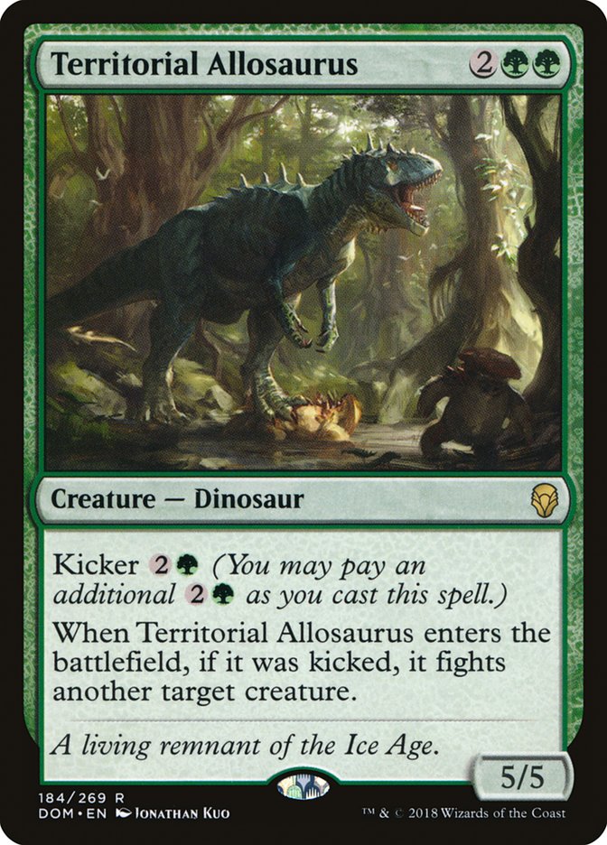 Territorial Allosaurus [Dominaria] Foil