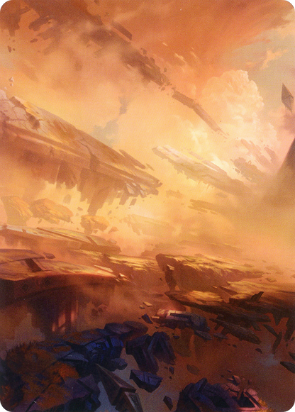 Plains // Plains  [Zendikar Rising Art Series] (Borderless) Foil