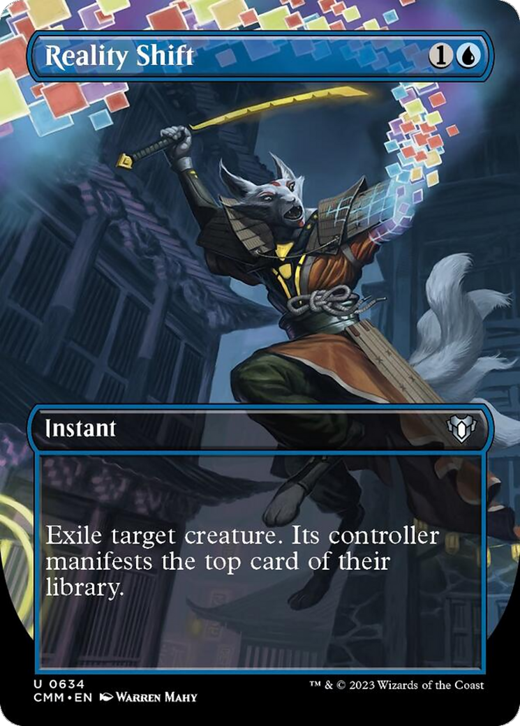 Reality Shift (Borderless Alternate Art) [Commander Masters] Foil