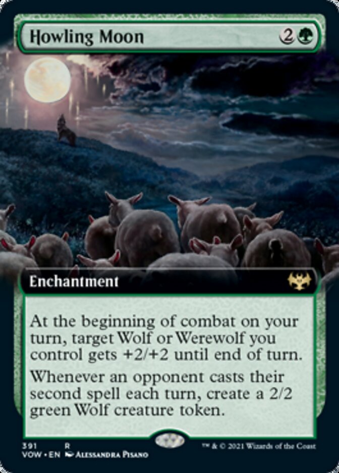 Howling Moon (Extended Art) [Innistrad: Crimson Vow] Foil