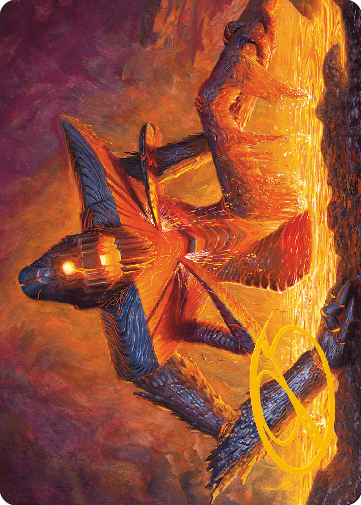 Molten Gatekeeper // Molten Gatekeeper  [Modern Horizons 3 Art Series] (Borderless) Foil