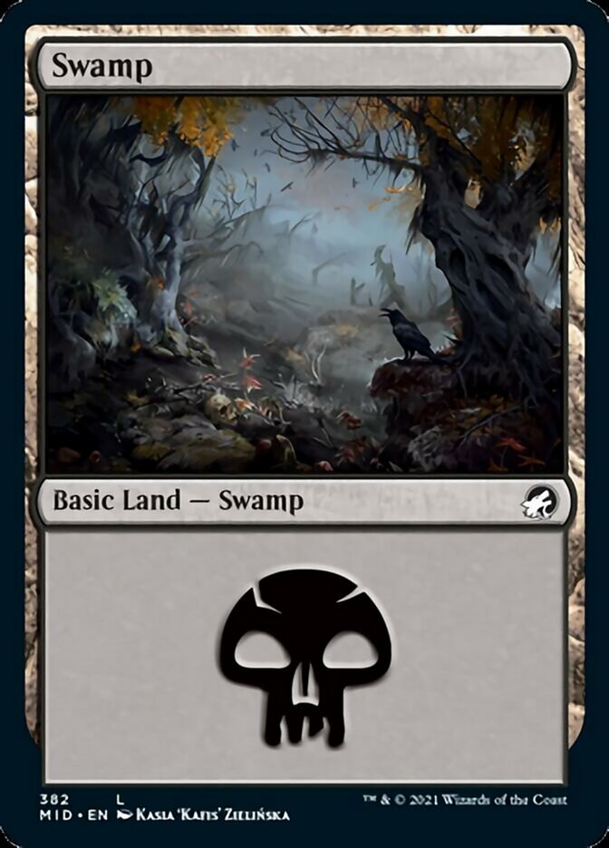 Swamp (382) [Innistrad: Midnight Hunt] Foil