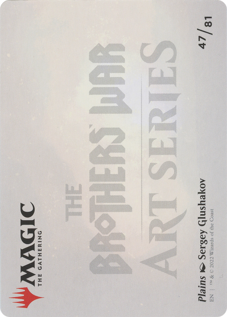 Plains // Plains  [The Brothers' War Art Series] (Borderless) Foil