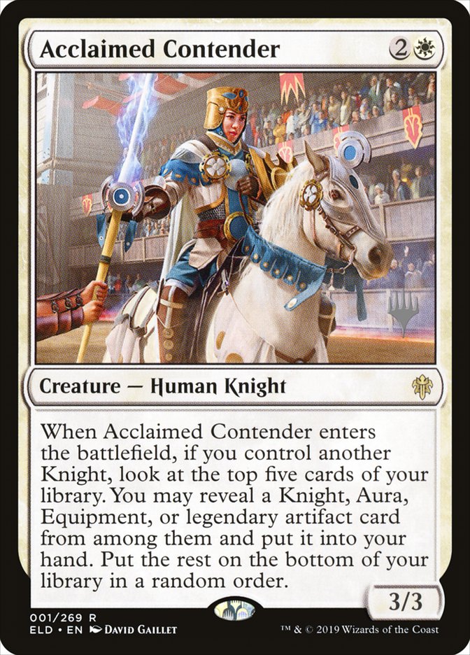 Acclaimed Contender (Promo Pack) [Throne of Eldraine Promos] Foil