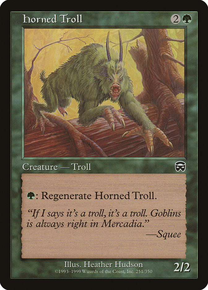 Horned Troll [Mercadian Masques] Foil