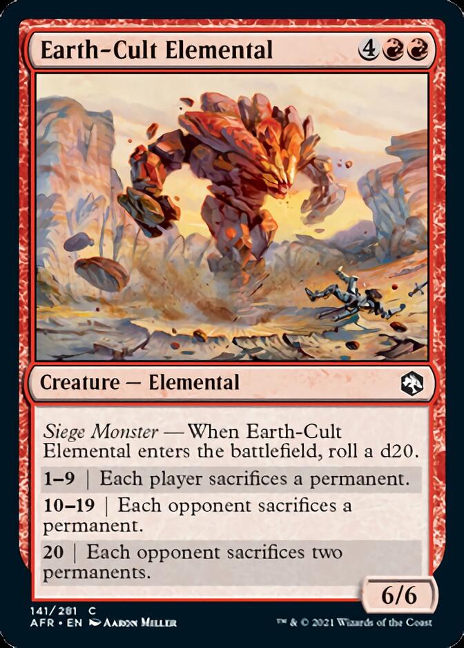 Earth-Cult Elemental [Dungeons & Dragons: Adventures in the Forgotten Realms] Foil