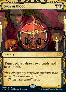 Sign in Blood [Strixhaven: School of Mages Mystical Archive] Foil