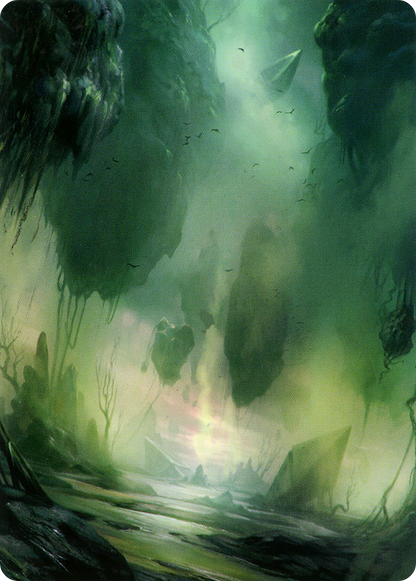 Swamp // Swamp  [Zendikar Rising Art Series] (Borderless) Foil
