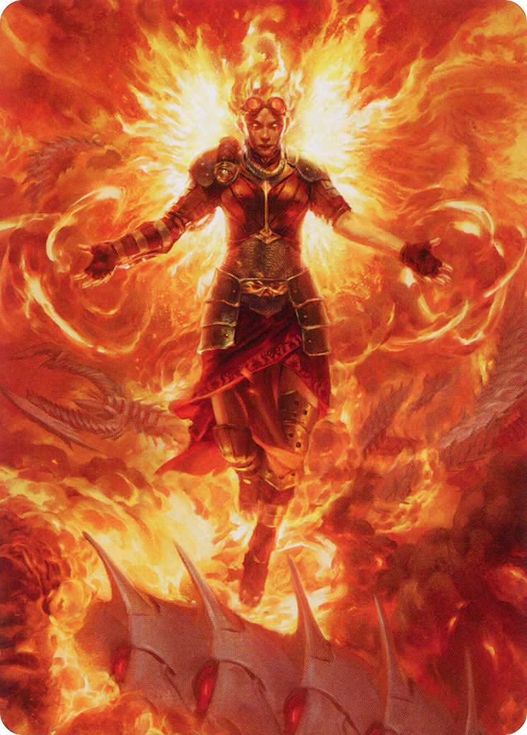 Chandra, Hope's Beacon // Chandra, Hope's Beacon  [March of the Machine Art Series] (Borderless) Foil