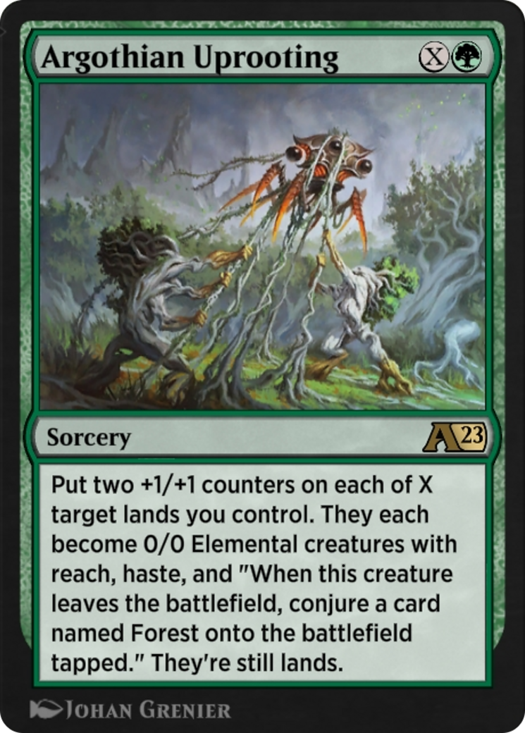 Argothian Uprooting  [Alchemy: The Brothers' War]