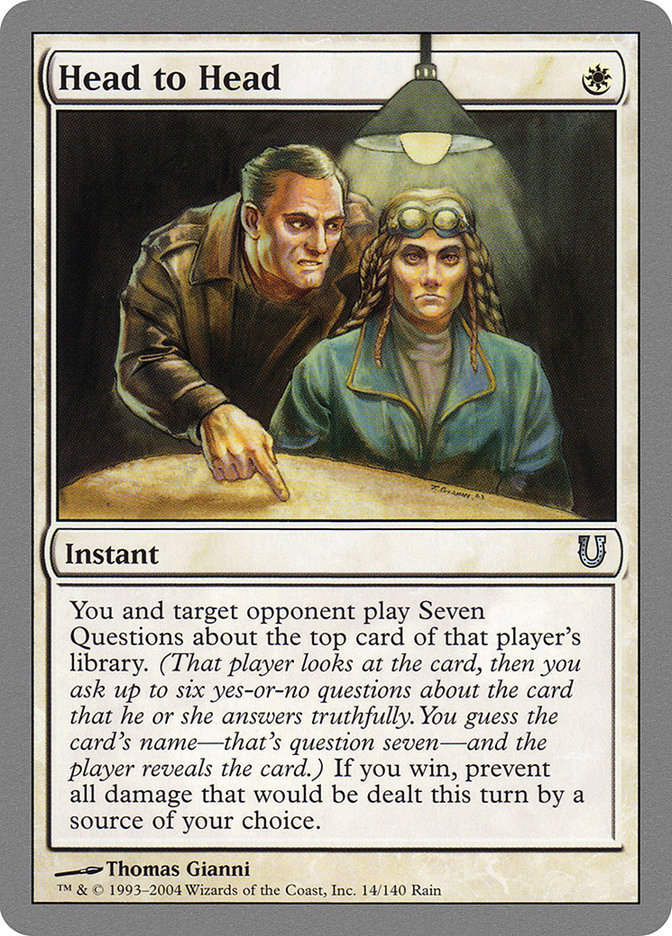Head to Head [Unhinged] Foil