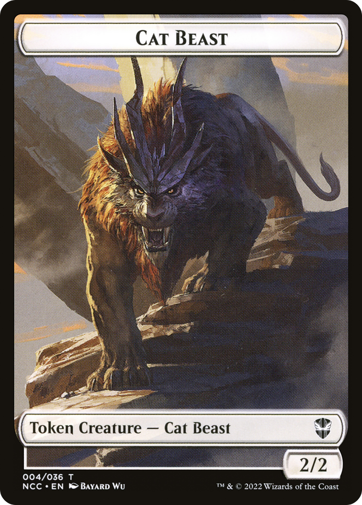 Cat Beast  [New Capenna Commander Tokens]