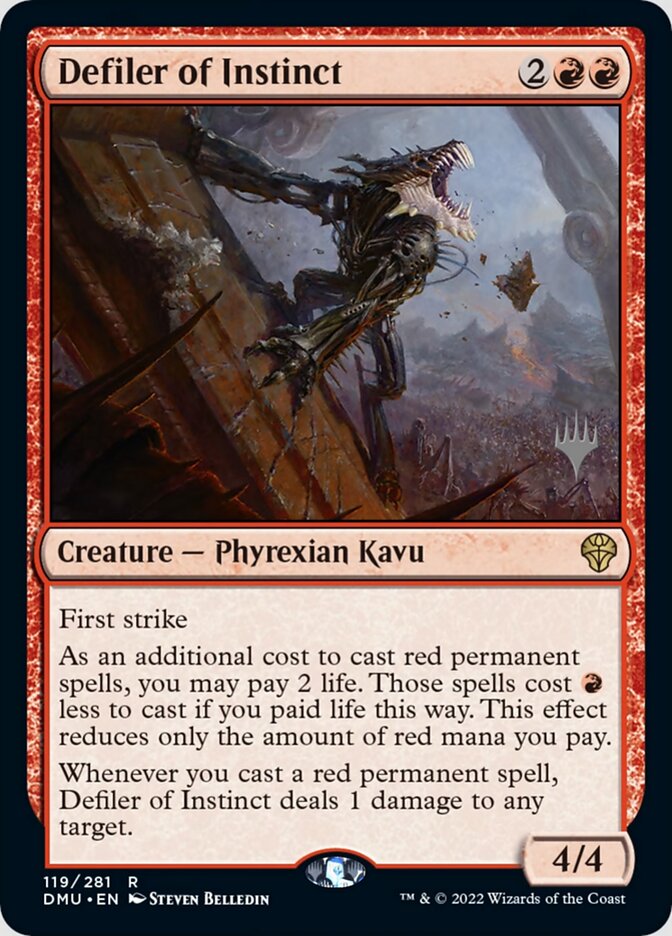 Defiler of Instinct (Promo Pack) [Dominaria United Promos] Foil