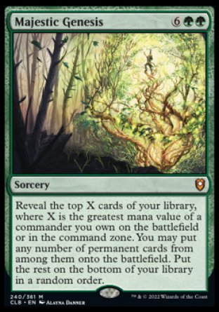 Majestic Genesis [Commander Legends: Battle for Baldur's Gate] Foil