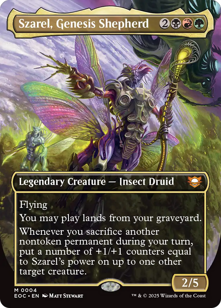 Szarel, Genesis Shepherd (Borderless) [Edge of Eternities Commander] Foil